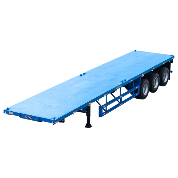 40′ Flatbed Tridem, 8 Twist Locks, 33.1 Tons