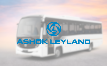 Ashok Leyland Bus with Logo