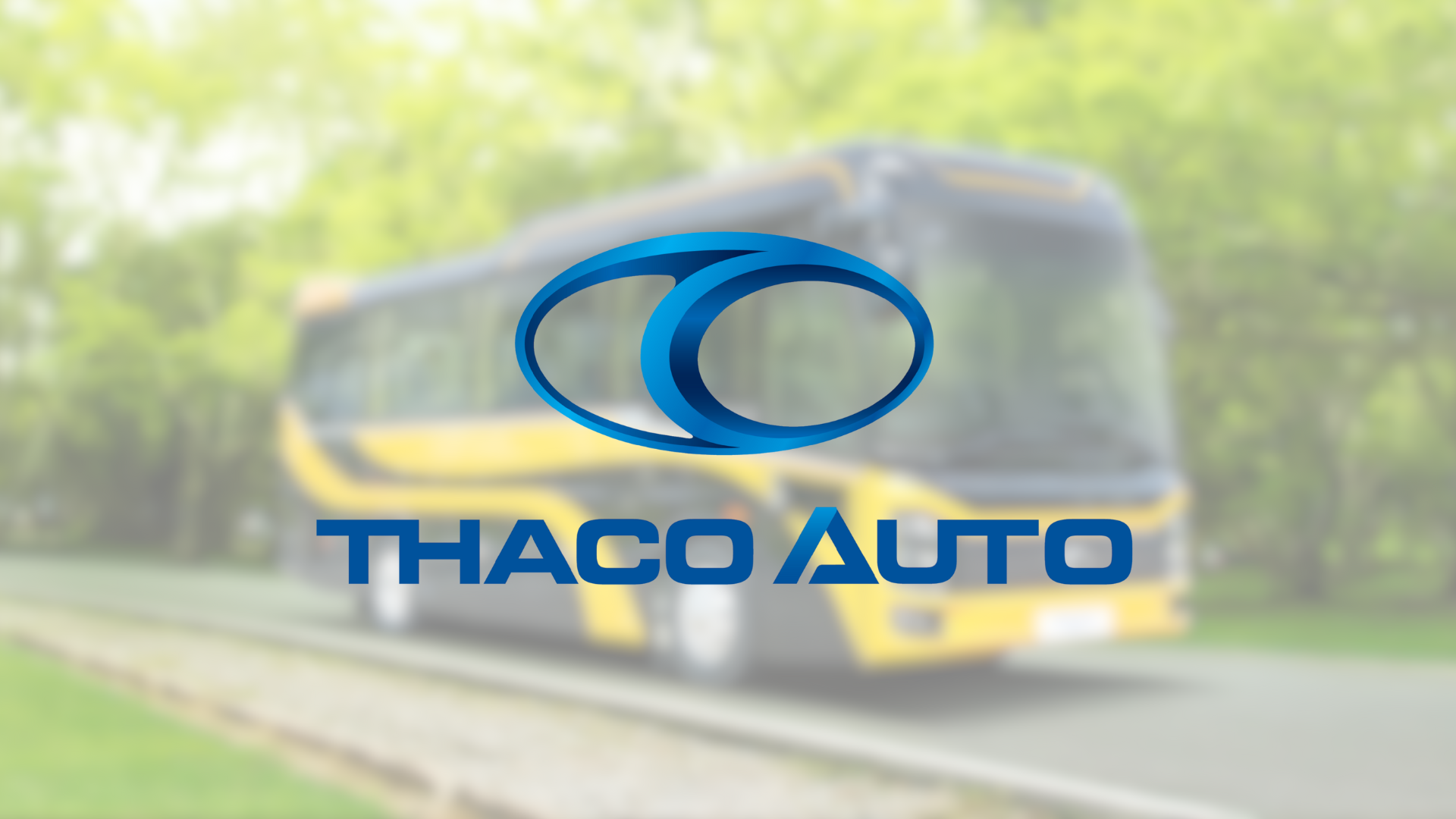 Thaco Auto Bus with Official Logo
