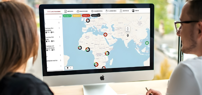 Visual guide on utilizing vehicle tracking on maps