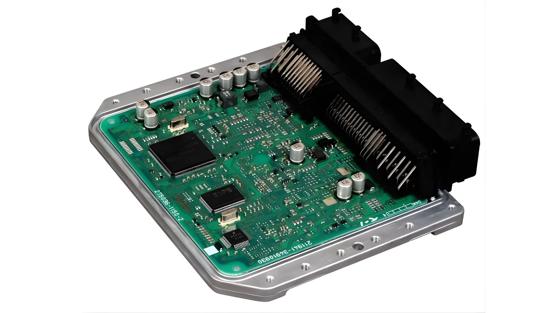 Close-up shot of the engine control unit (ECU)