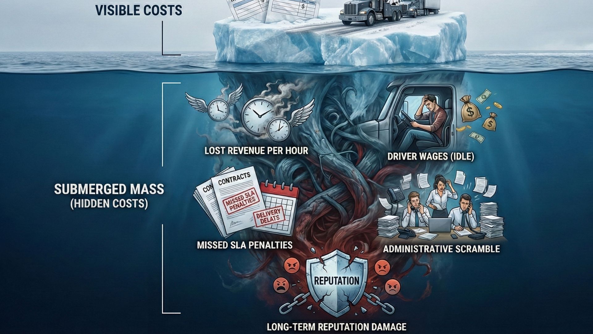 Infographic showing the cost breakdown for shipping a car, including fees, distance, and transport options.